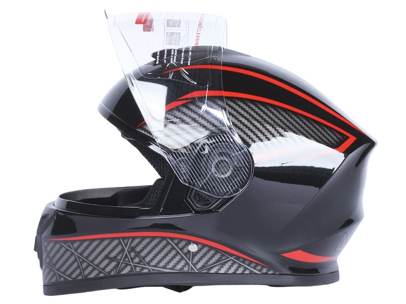 Шолом для мотоцикла, скутера 902 Hunter TTG інтеграл (чорний з червоним, One Size 54-61 см)