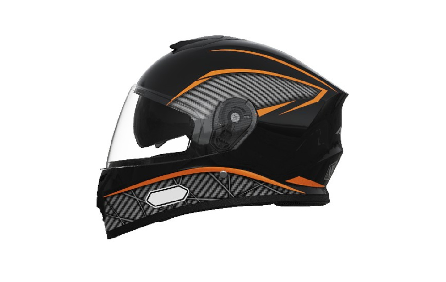 Шлем 902 черный с оранжевым - TTG