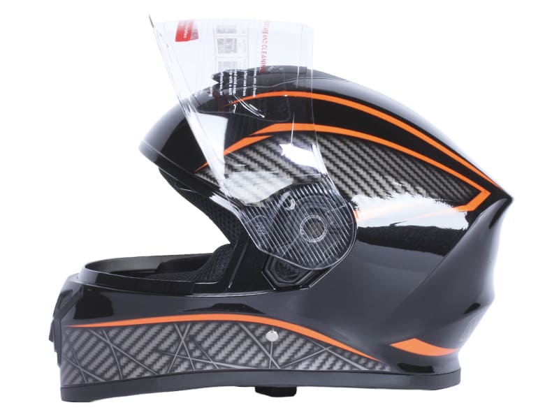 Шлем для мотоцикла, скутера 902 Hunter TTG интеграл (черный с оранжевым, One size 54-61 см)