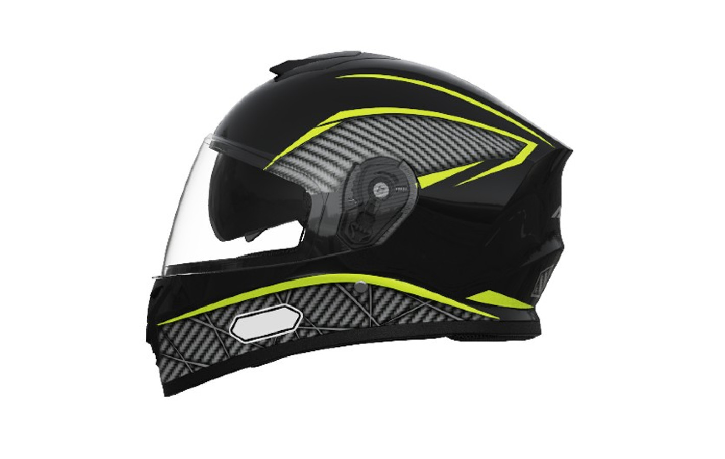 Шлем 902 черный с зелёным - TTG