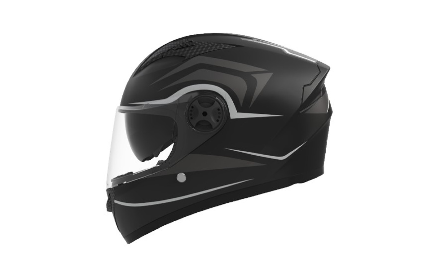 Шлем 557 черный с серым - TTG