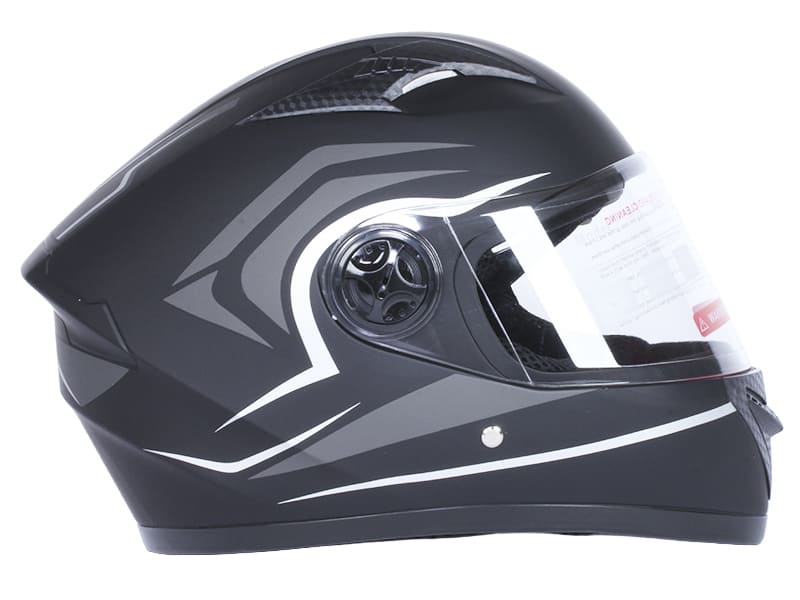 Шлем для мотоцикла, скутера 557 Thorn Black TTG интеграл (черный с серым, One Size 54-61 см)