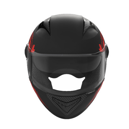 Шлем 557 черный с красным - TTG