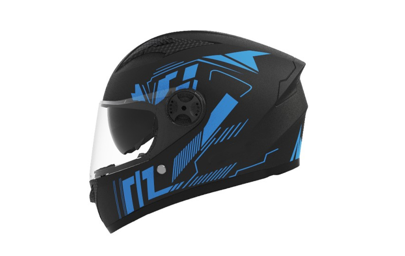 Шлем 557 черный с синим - TTG