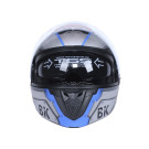 Шолом для мотоцикла, скутера 900 Gear Black-Silver TTG трансформер (сірий із синім, size M)