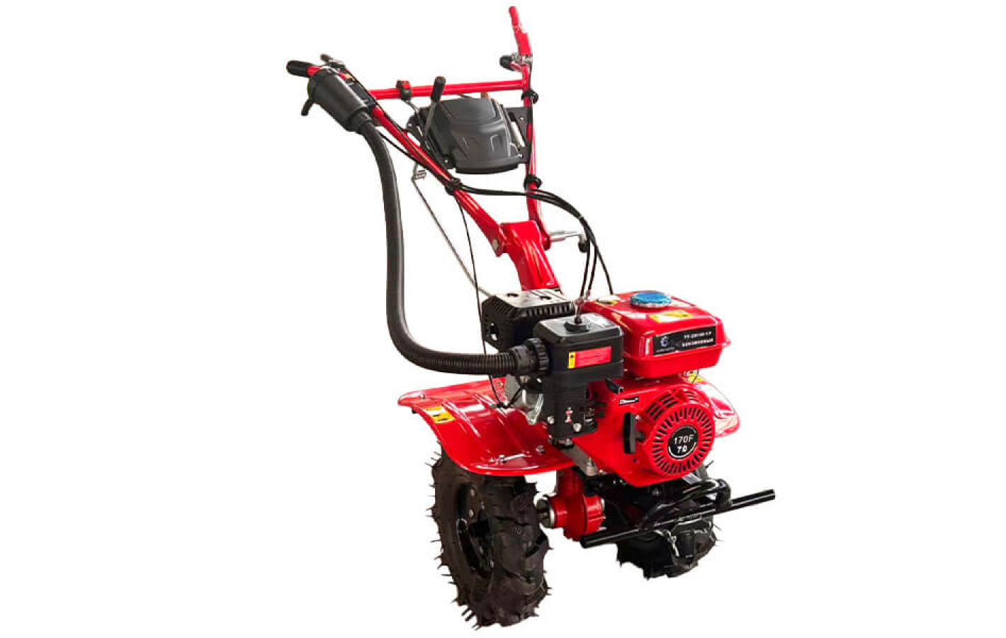 Мотоблок TT-ZX100-1 (редуктор) колесо 4,00×8 (безвоздушное), (2+1), двигатель 170F (7 л.с.) (с верхним фильтром) - бензин