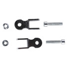 Подовжувач заднього амортизатора TT-AGRO-MOTO на скутер, к-т: 2 шт. - 25 мм, з болтами та гайками, срібло