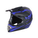 Шолом мотоциклетний кросовий VIRTUE MD-905, синій матовий, size M