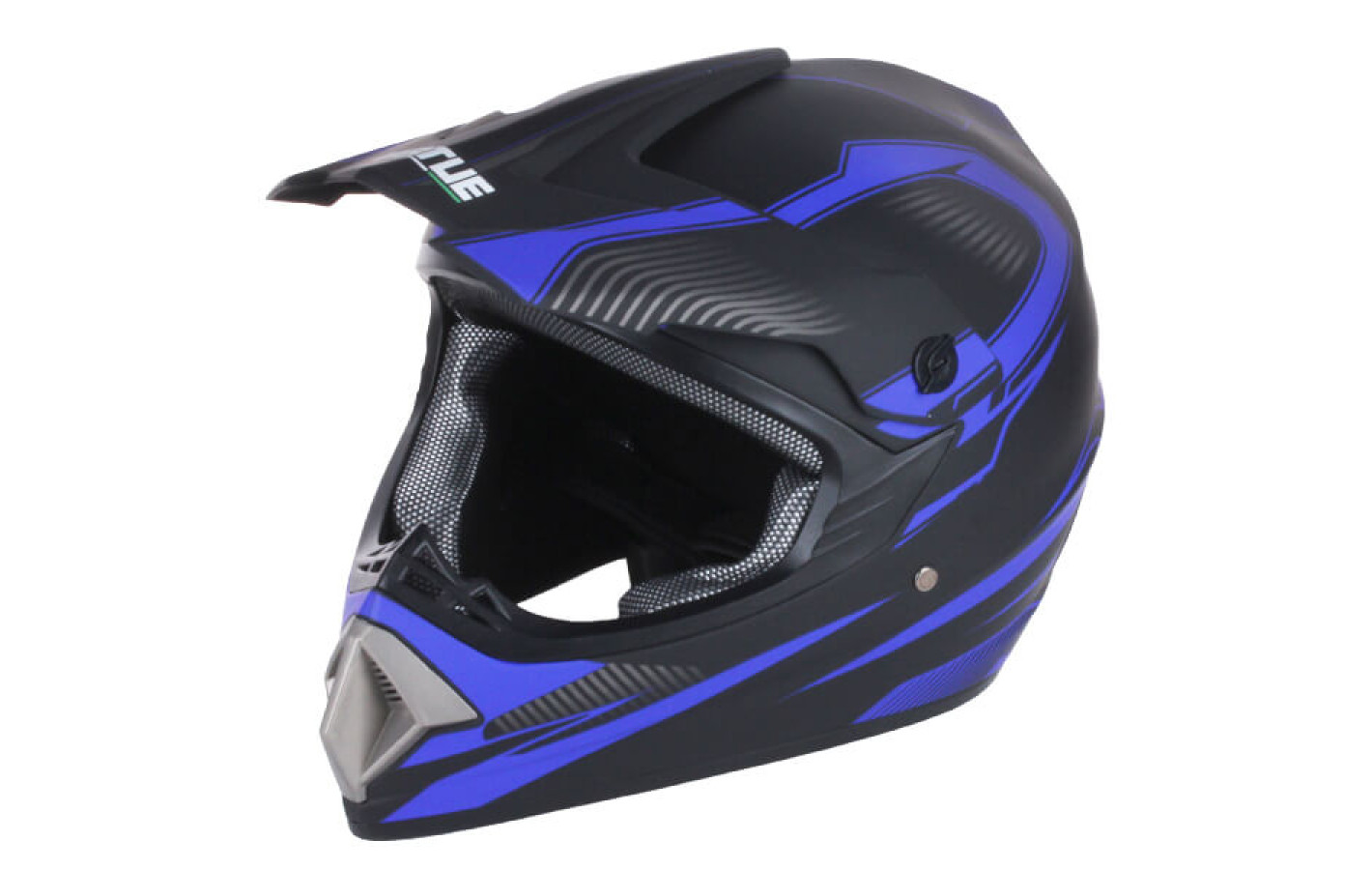 Шолом мотоциклетний кросовий VIRTUE MD-905, синій матовий, size M