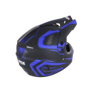 Шолом мотоциклетний кросовий VIRTUE MD-905, синій матовий, size M