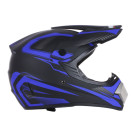 Шолом мотоциклетний кросовий VIRTUE MD-905, синій матовий, size M