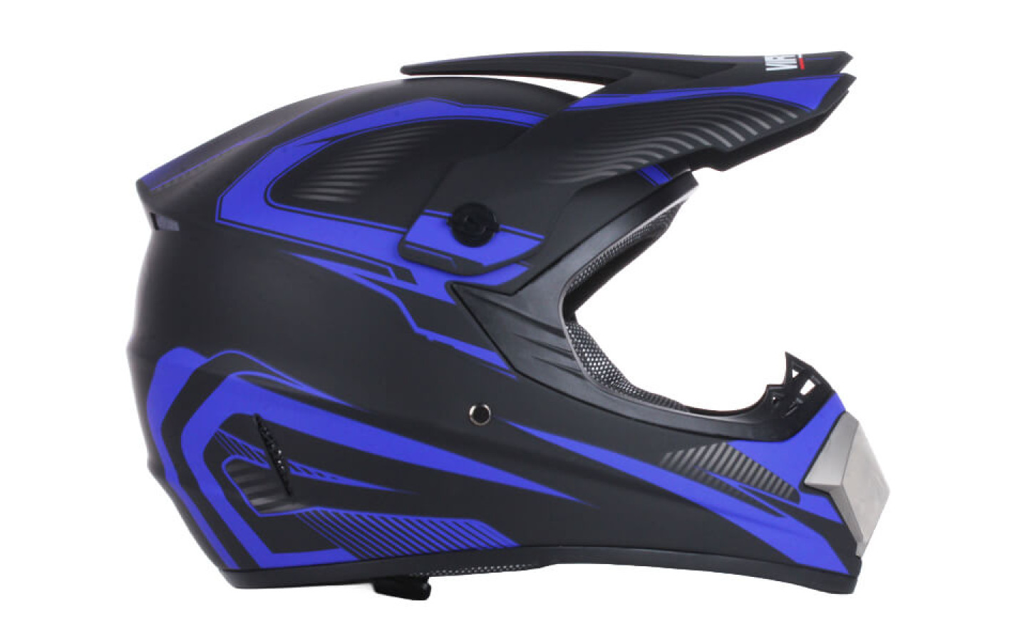 Шолом мотоциклетний кросовий VIRTUE MD-905, синій матовий, size M