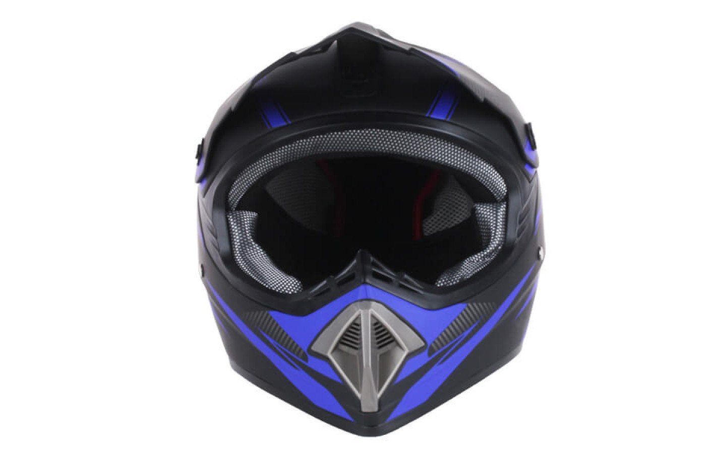 Шолом мотоциклетний кросовий VIRTUE MD-905, синій матовий, size M