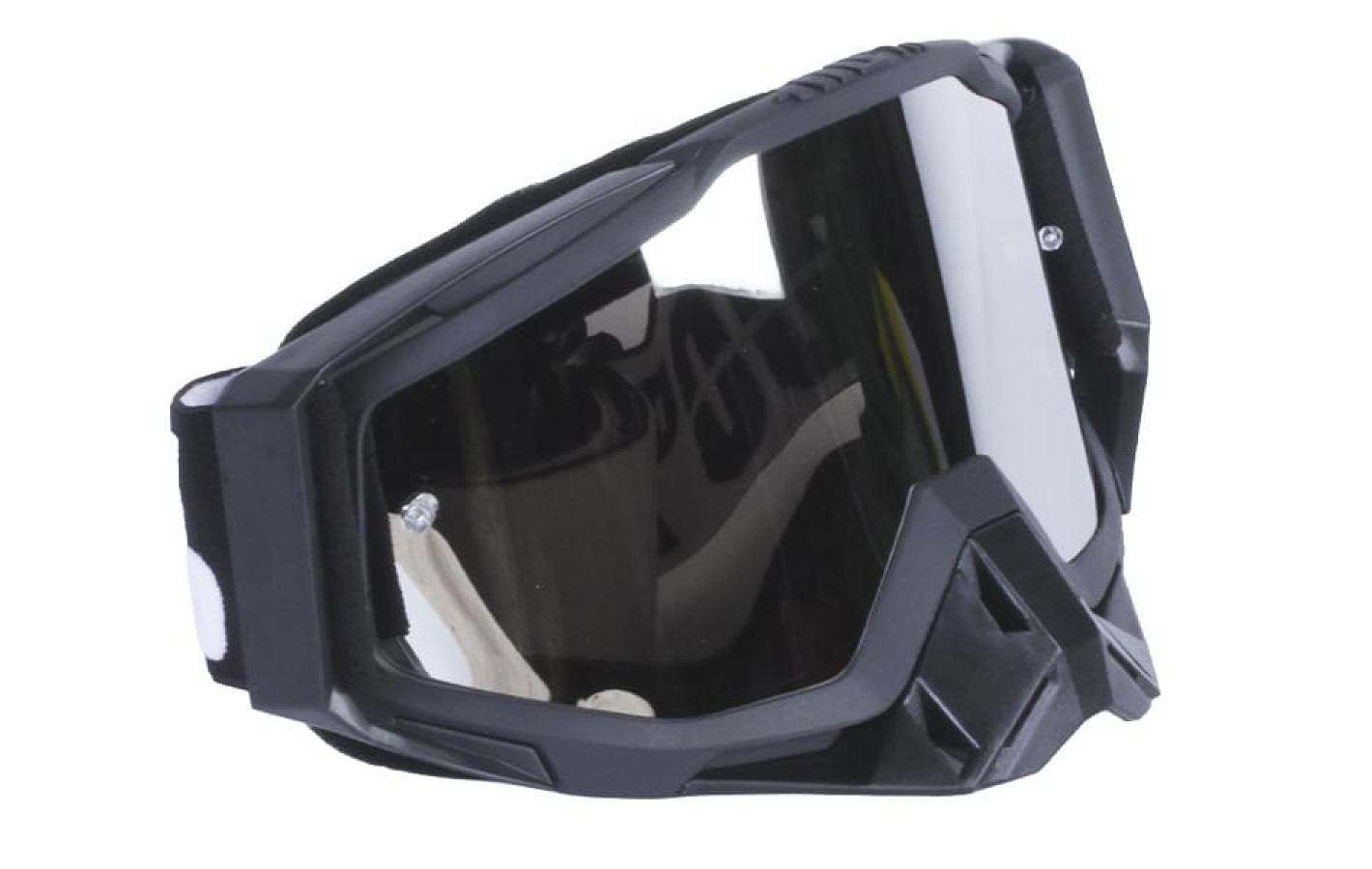 Мотоочки 309-8 черные с серым (линза серебро) VIRTUE