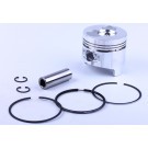 Поршневий комплект 78,00 мм STD TT AGRO MOTO (гострий конус форкамери) на дизельний двигун 178F генератора GN 3.5 KW, 8 одиниць