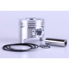 Поршневий комплект 78,00 мм TT AGRO MOTО STD (тупий конус форкамери) на дизельний двигун 178F генератора GN 3.5 KW, 8 одиниць