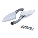 Дзеркала з перехідниками 2138 YBX на скутер, білі, комплект