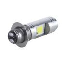 Лампа фары диодная YBX на скутер (2 кристалла, 1 усик, П15Д-25-1, 12В, 35/35W, LED), тип 2