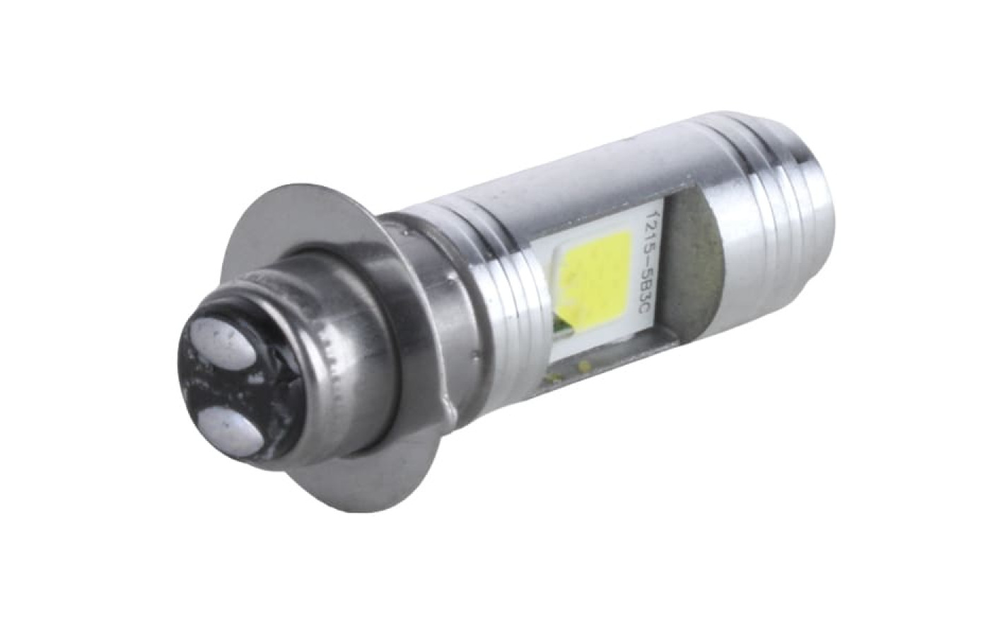 Лампа фары диодная YBX на скутер (2 кристалла, 1 усик, П15Д-25-1, 12В, 35/35W, LED), тип 2