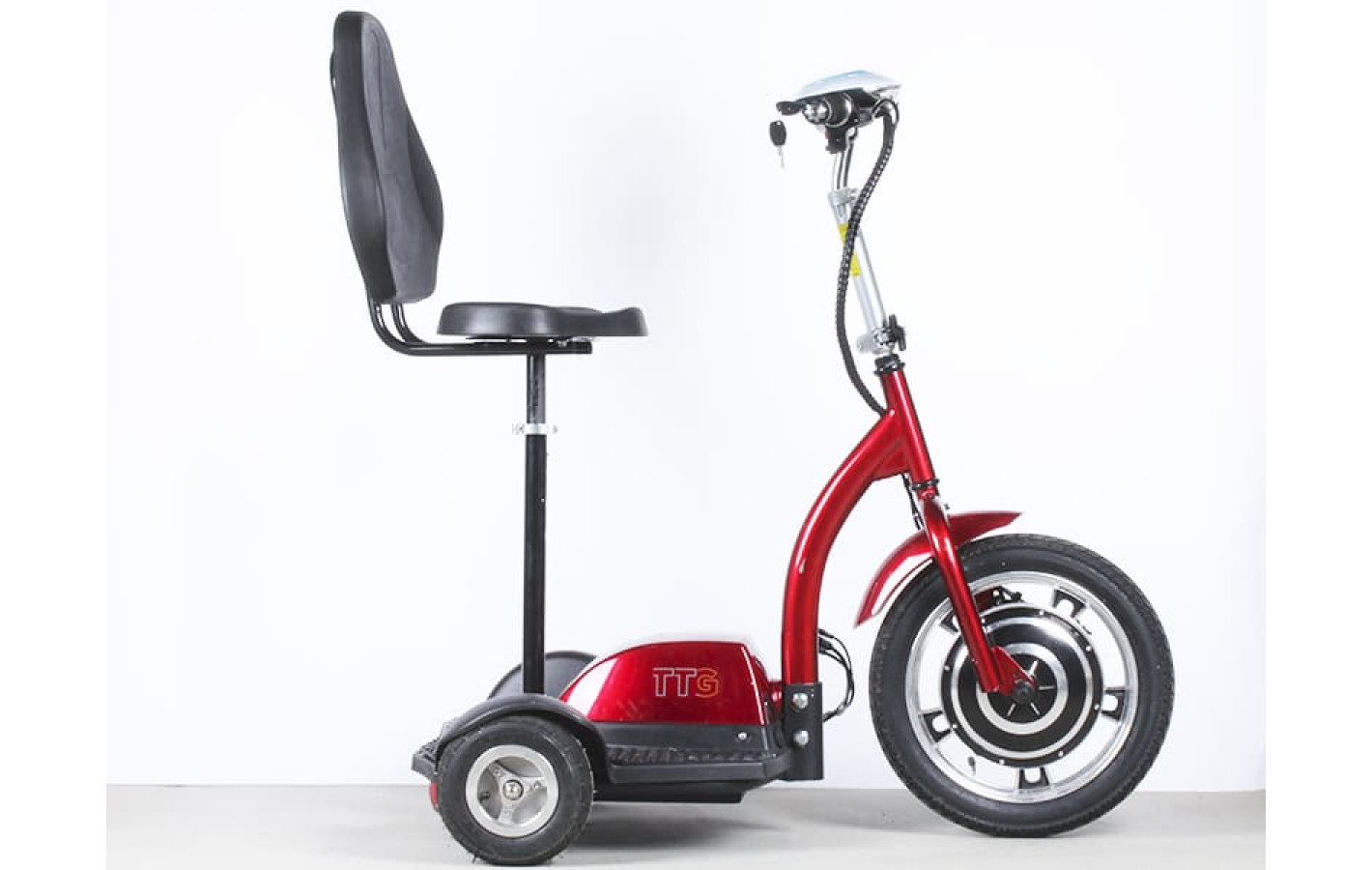 Електросамокат із сидінням (сидіння - спинка) TTG SM T06-1 36V350W 12AH червоний, Б/У