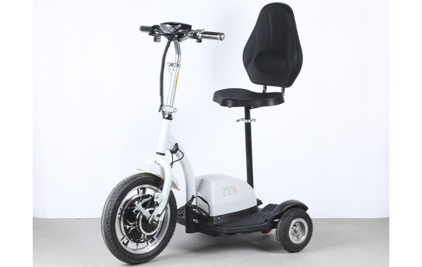 Електросамокат із сидінням (сидіння - спинка) TTG SM T06-2 48V 500W 12AH білий, Б/У