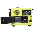 Генератор дизельний KDE7000S 4.5/5.0KW 220V YBX (однофазний, безшумний) двигун 186FE, Б/У