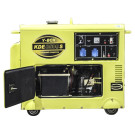 Генератор дизельний KDE8500S 6.0/6.5KW 220V YBX (однофазний, зі свічкою розжарення, безшумний) двигун F192FE, Б/У