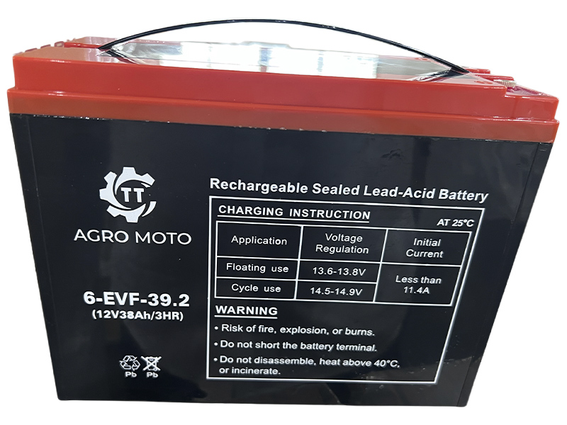 Аккумулятор свинцово-кислотный 12V 38AH 223×105×174 мм - TT AGRO MOTO