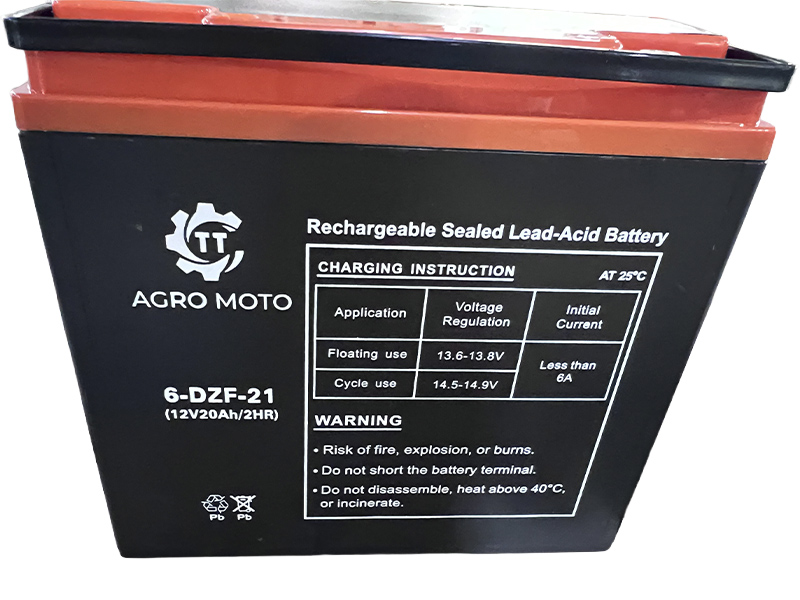 Аккумулятор свинцово-кислотный TT AGRO MOTO 12V 20AH 179×77×170 мм