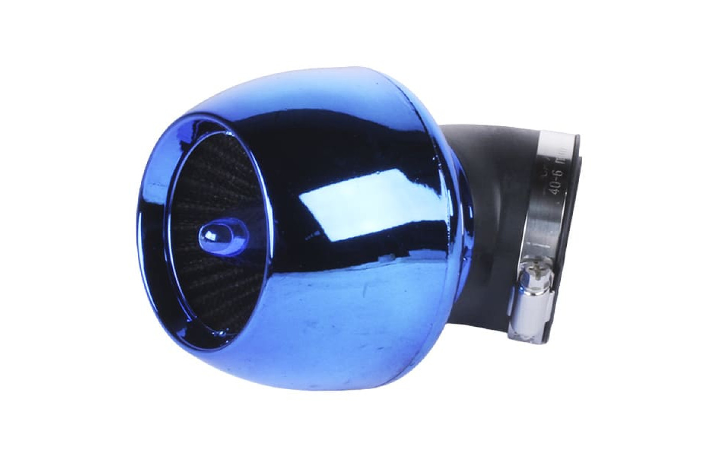 Фильтр нулевой "Турбина" 	TT AGRO MOTO на скутер, синий, Ø35 мм, 45°, посадочный диаметр - 47/35 мм