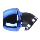 Фильтр нулевой "Турбина" 	TT AGRO MOTO на скутер, синий, Ø35 мм, 45°, посадочный диаметр - 47/35 мм