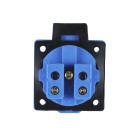 Розетка з кришкою TT AGRO MOTO на генератор GN-2-3,5KW, синій колір