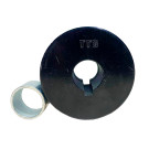 Шкив ремня TTG на бензиновый двигатель 177F, 2 ручья, под коленвал диаметром 25 мм, профиль А