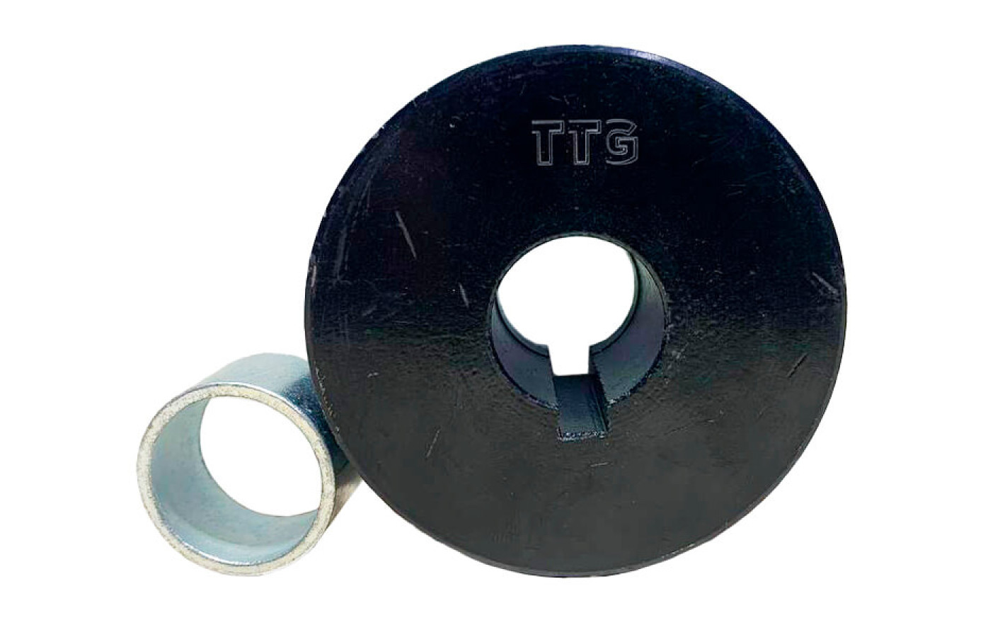 Шкив ремня TTG на бензиновый двигатель 177F, 2 ручья, под коленвал диаметром 25 мм, профиль А