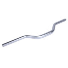 Кермо низьке YBX на мотоцикл, Silver, алюміній