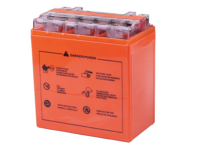 Акумулятор гелевий TT AGRO MOTO 16АH UTX16-BS, 150х87х161 мм на бензиновий генератор, помаранчевий, з дисплеєм