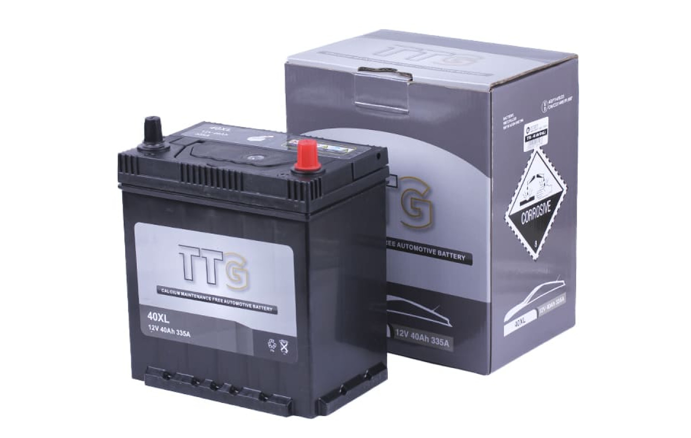 Акумулятор TTG 40AH 12V (L) 202×135×222 мм на дизельний генератор