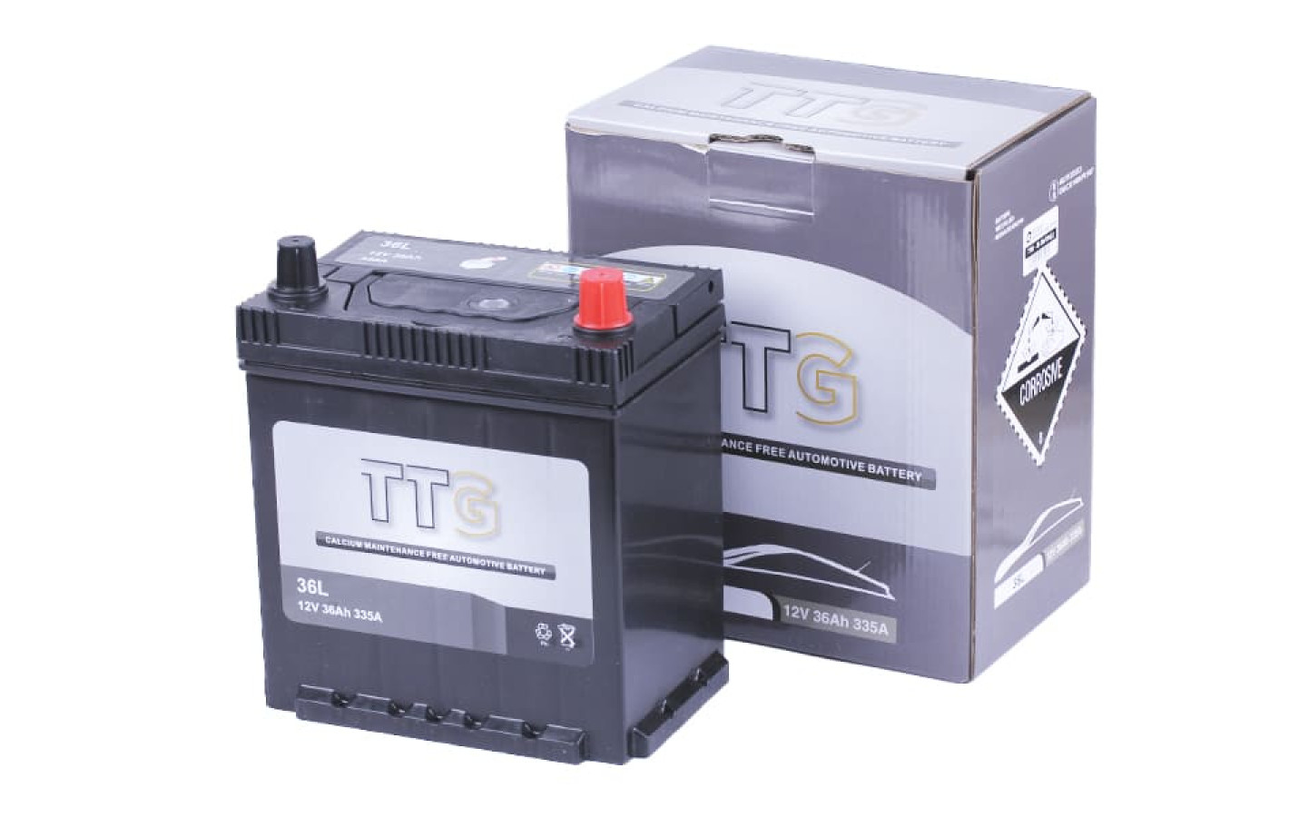 Акумулятор TTG 36AH 12V (L) 202×135×222 мм на дизельний генератор