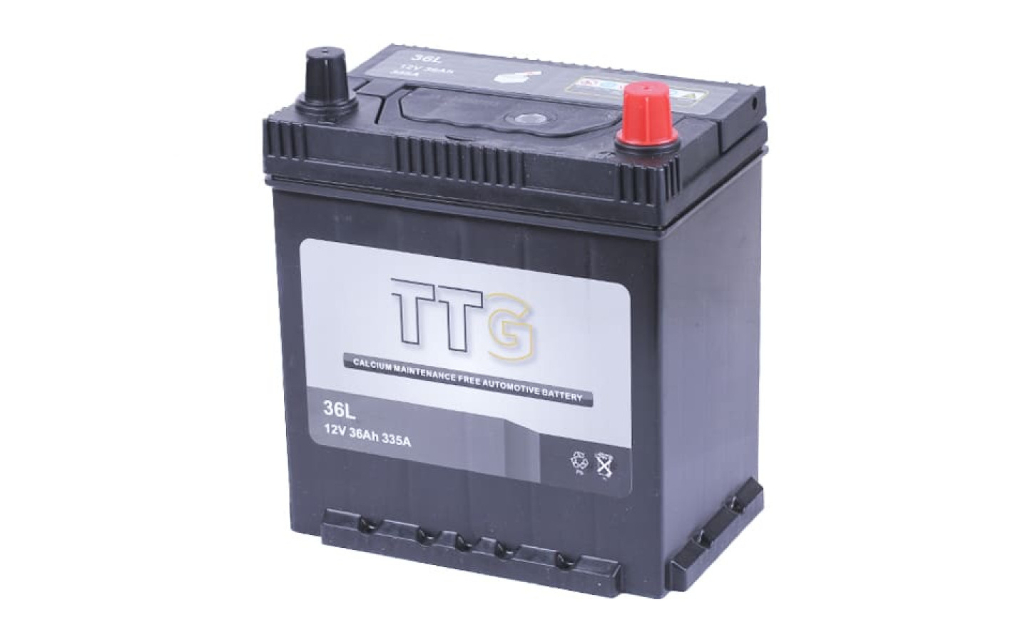 Акумулятор TTG 36AH 12V (L) 202×135×222 мм на дизельний генератор