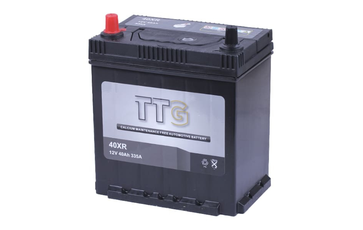Акумулятор TTG 40AH 12V 202×135×222 мм на дизельний генератор
