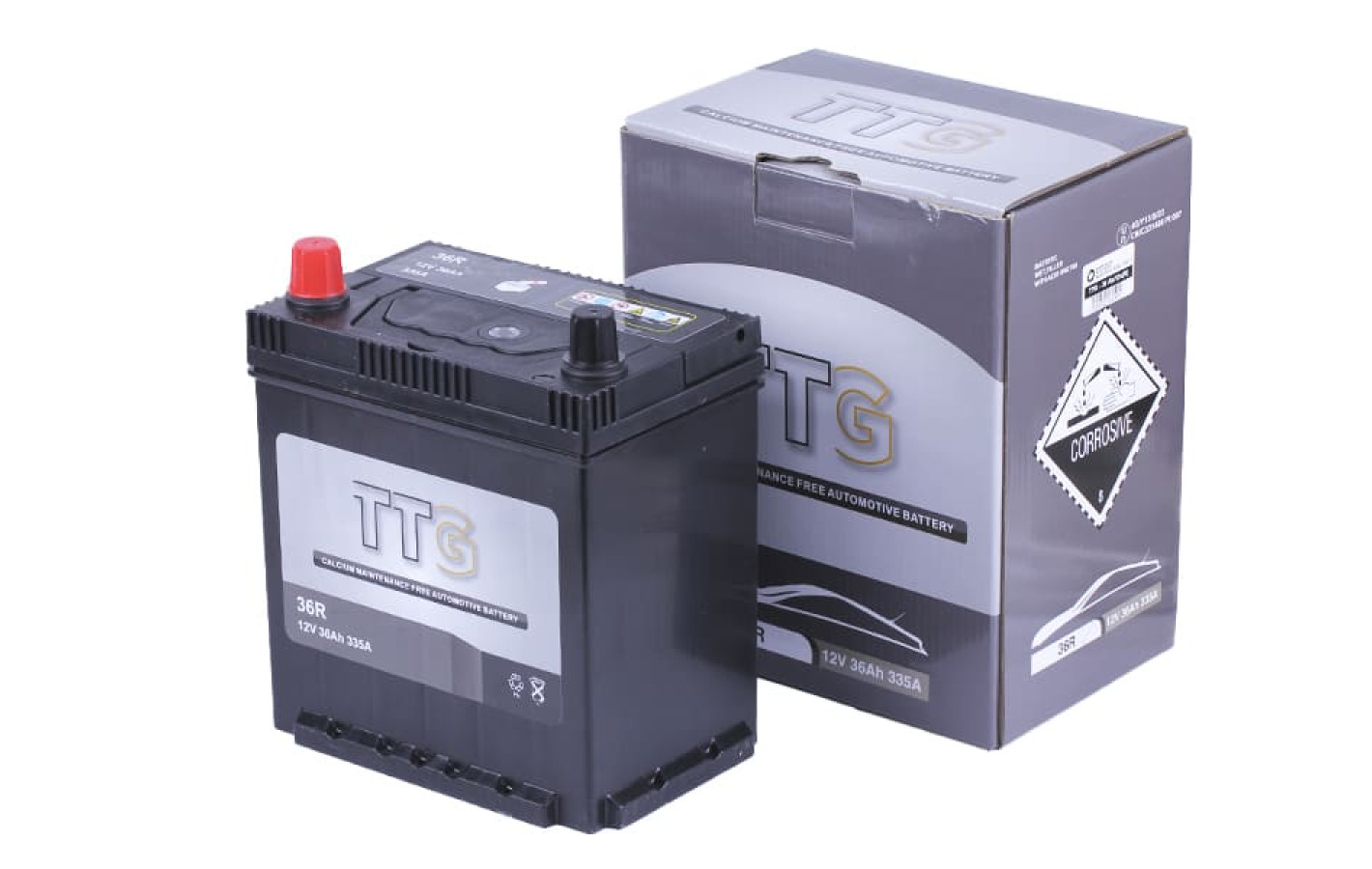 Акумулятор TTG 36AH 12V 202×135×222 мм на дизельний генератор