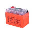 Гелевий акумулятор AGRO MOTO YTX4L-BS TT 4AH, 113×70×85mm на інверторний генератор, помаранчевий, з індикатором