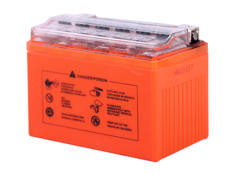 Аккумулятор гелевый TT AGRO MOTO YTX4L-BS 4АH, 113×70×85 мм на инверторный генератор, оранжевый, с дисплеем