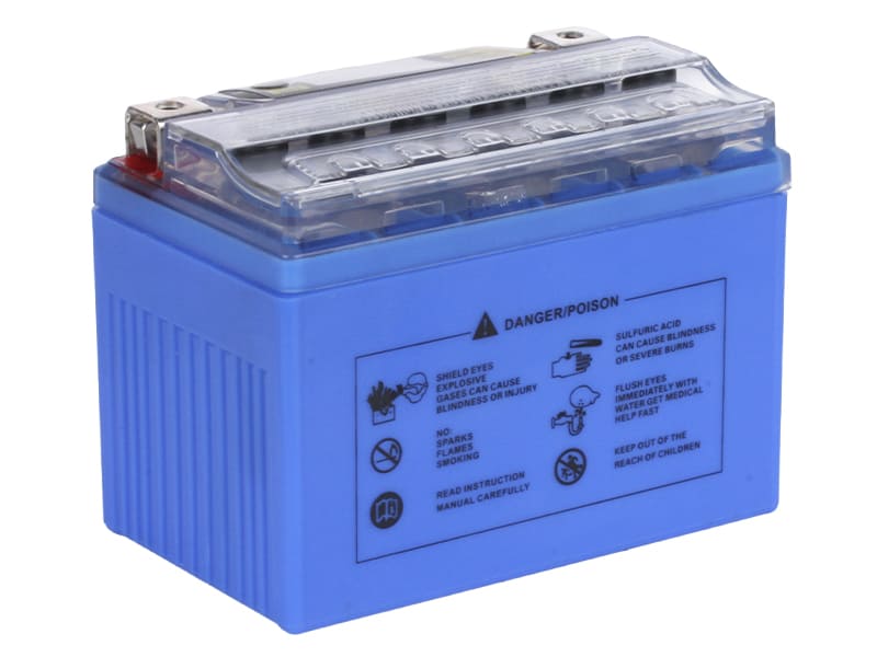 Акумулятор гелевий TTG YTX4L-BS 4AH, 113×70×85 мм на інверторний генератор, синій, з дисплеєм