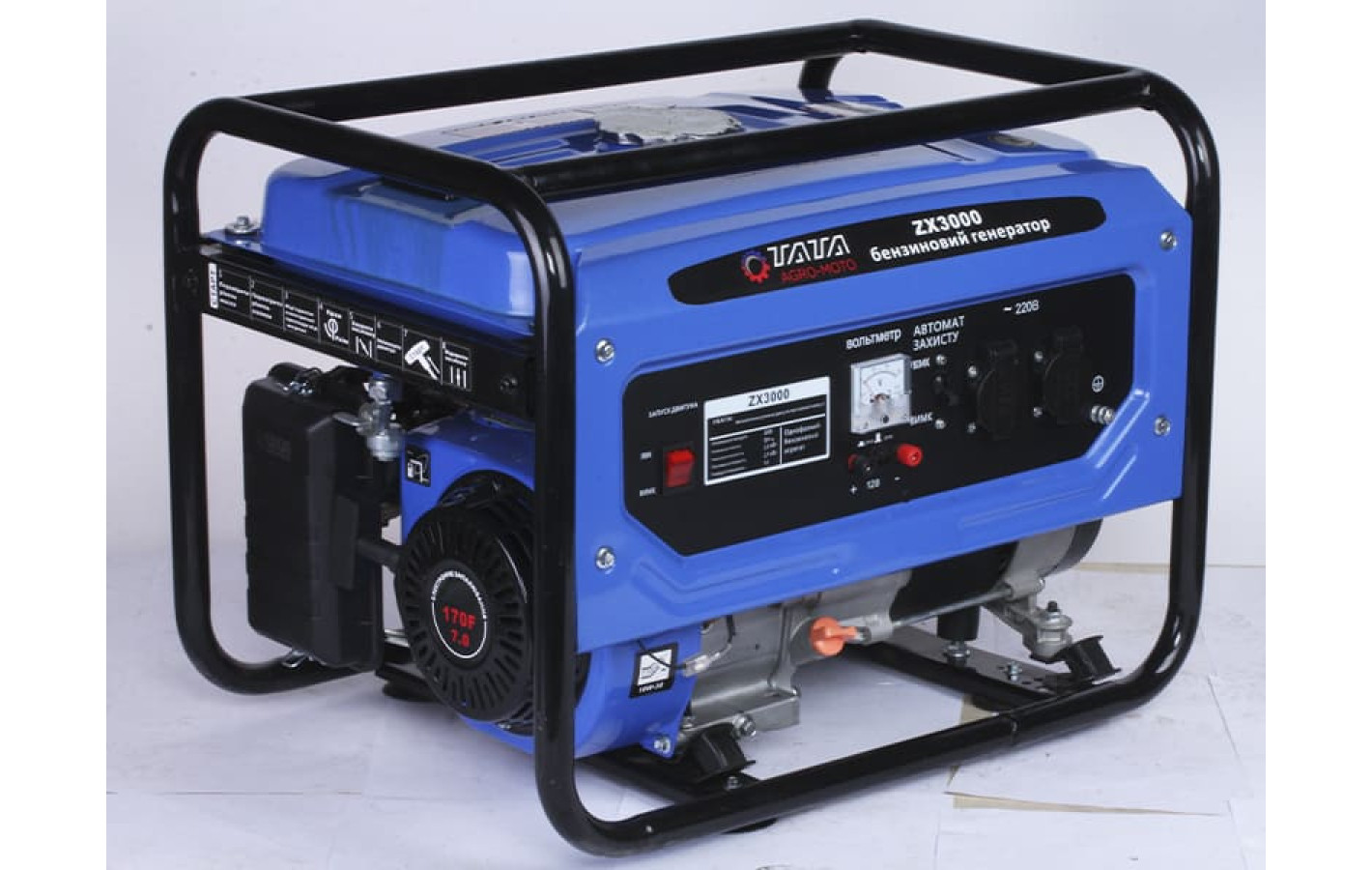 Генератор бензиновый ZX3000 2.5/2.7KW TT AGRO MOTO, Б/У