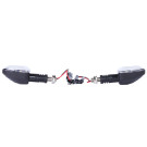 Указатель поворота диодный Black YBX на мотоцикл Enduro/Kross, универсальны, к-т: 2 шт.