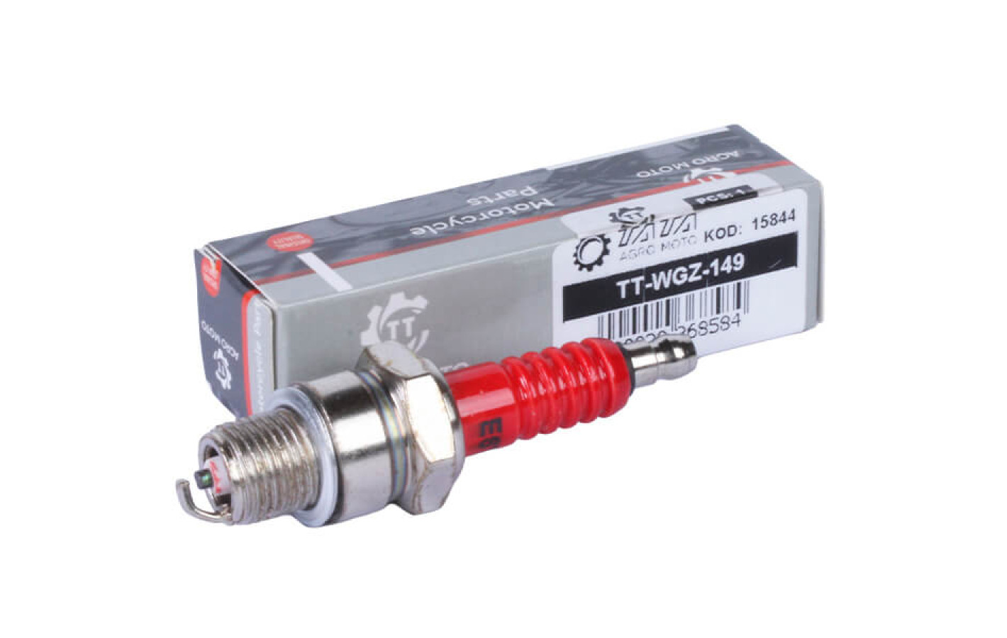 Свічка E6TC BEST TT AGRO MOTO на двотактний бензиновий двигун 2T, хром