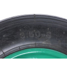Колесо в зборі TT AGRO MOTO 3.50-8 на садово-будівельну тачку, L посадкового під вісь - 103 мм, Ø посадкового під вісь - 16 мм
