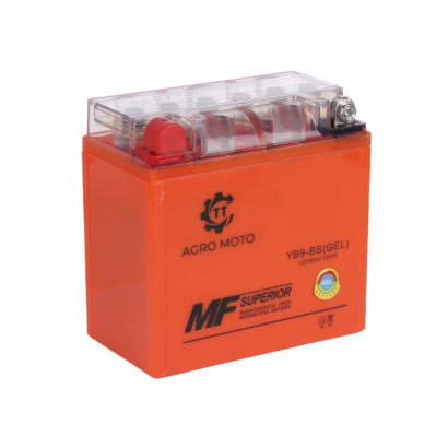 Аккумулятор гелевый TT AGRO MOTO YB9-BS 9АH на генератор, 13..