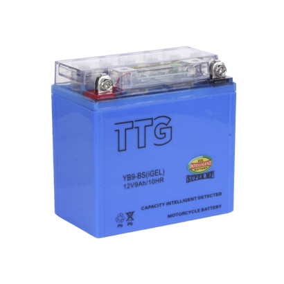Аккумулятор гелевый TTG YB9-BS 9АH на генератор, 137×76×134 ..